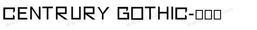 centrury gothic字体转换